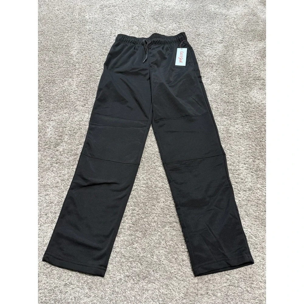 NWT Cat & Jack Black Drawstring Active Jogger Pants Sweats Size Medium (8/10)